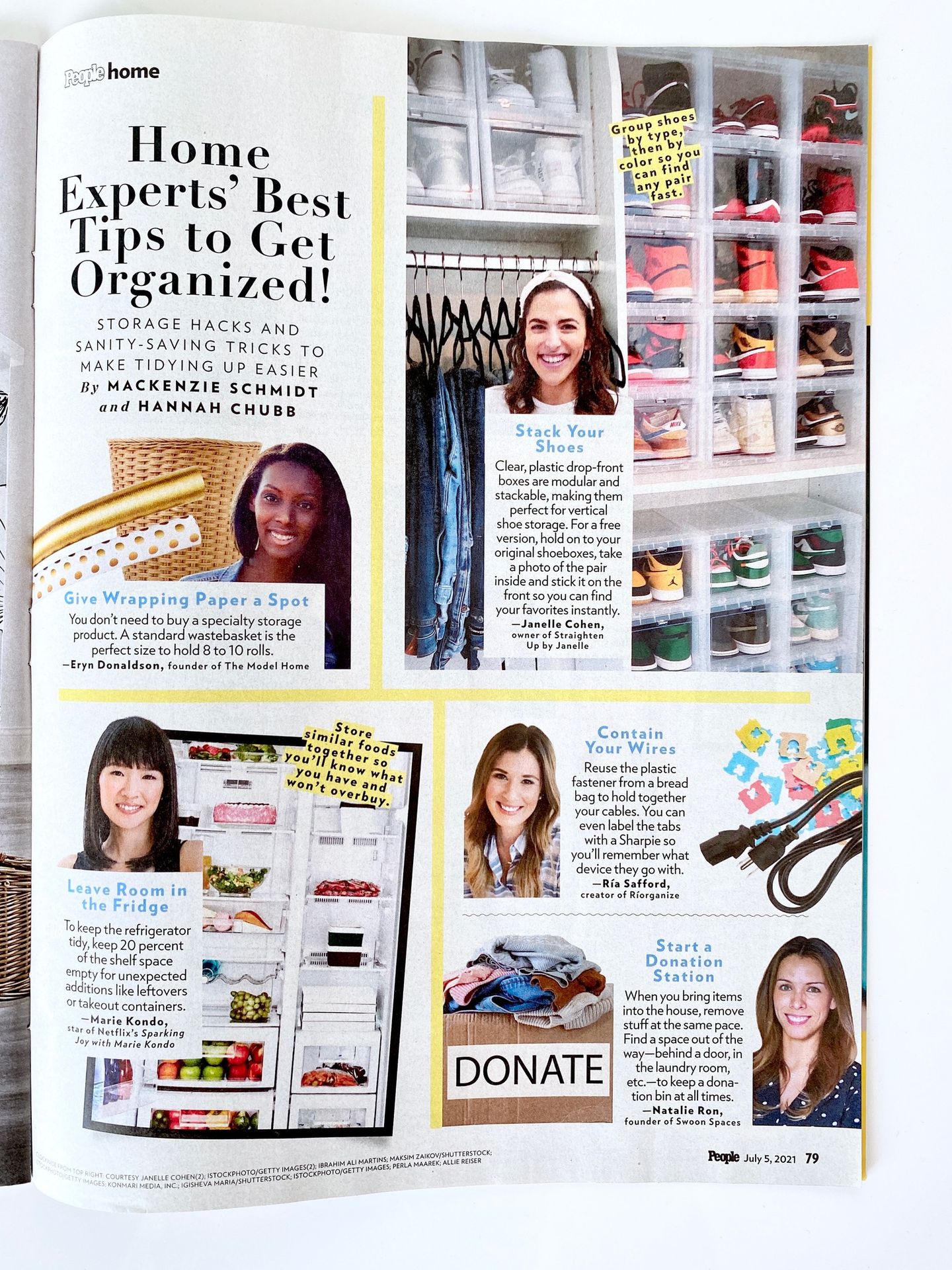 People Magazine inside spread featuring Natalie